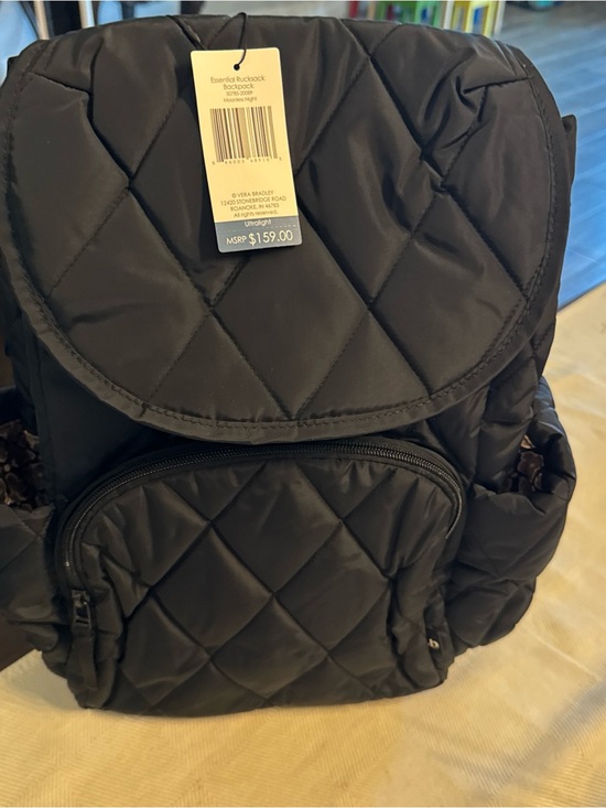 Vera Bradley Quilted Black Backpack main image 10